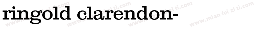 ringold clarendon字体转换